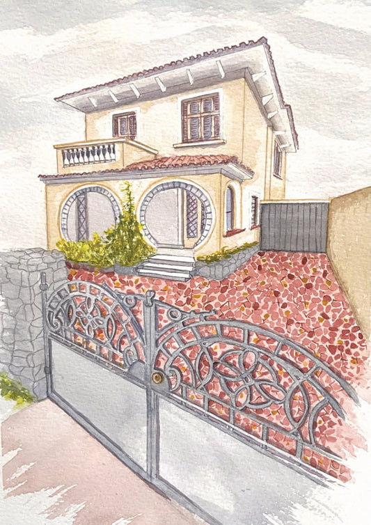 Print Aquarela Casa Angélica